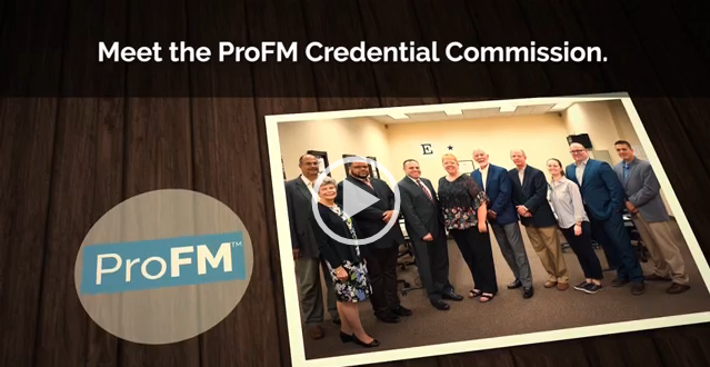 ProFM Credential, One Global Standard