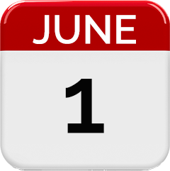 June 1 Calendar Icon